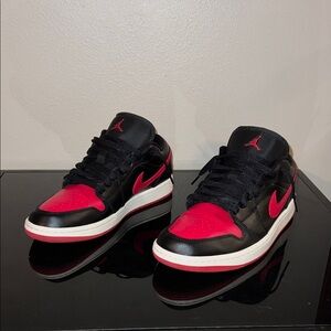 Jordan 1 low Bred sail (2023 black/red)